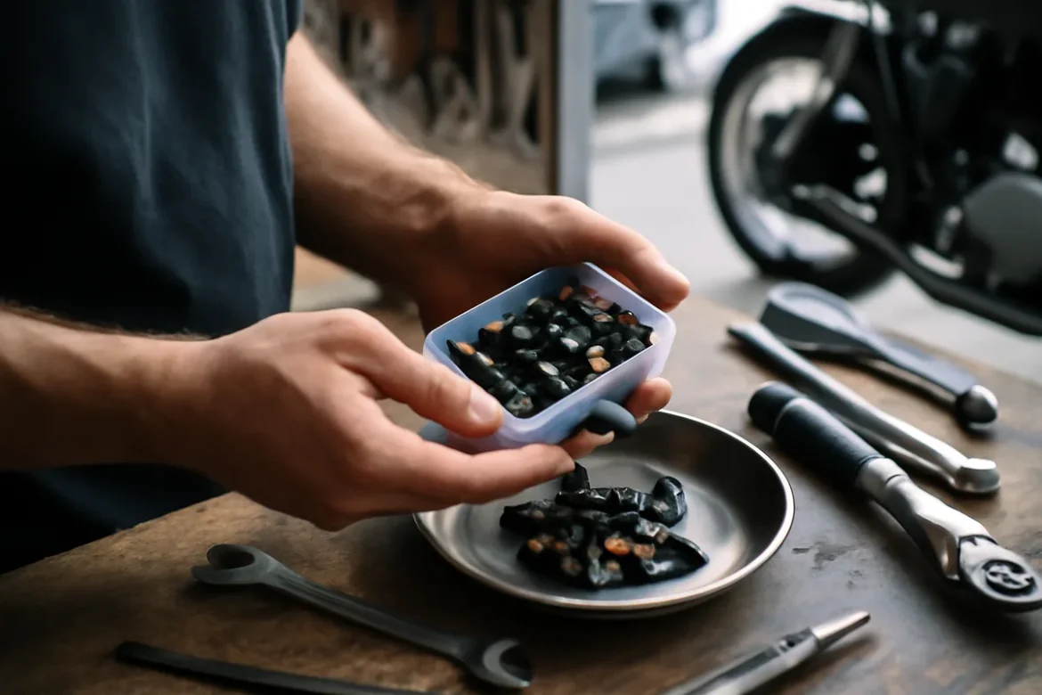 Traitement DLC noir et or pour visserie : pourquoi BST Moto l'adopte